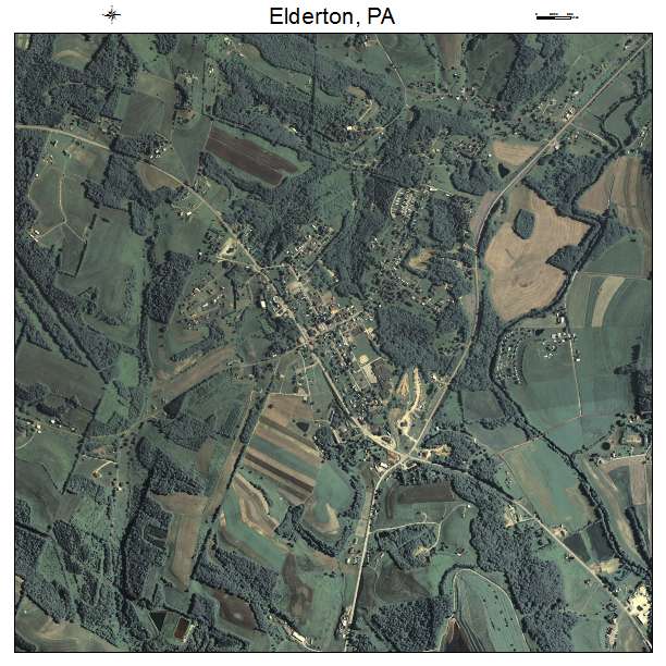Elderton, PA air photo map