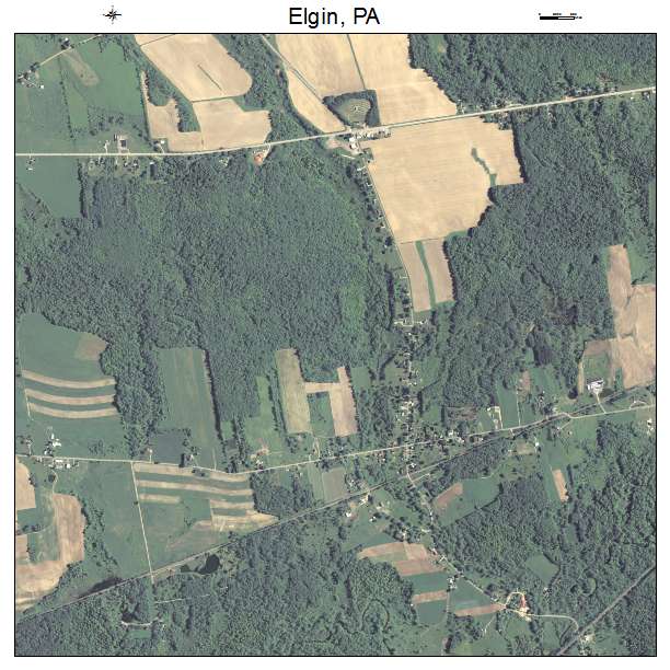 Elgin, PA air photo map