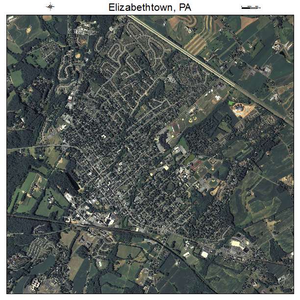Elizabethtown, PA air photo map
