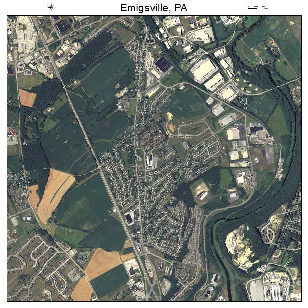Emigsville, PA air photo map