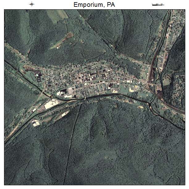 Emporium, PA air photo map