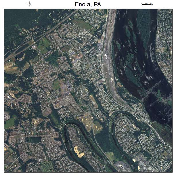 Enola, PA air photo map