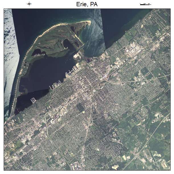 Erie, PA air photo map