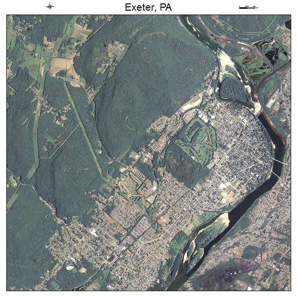 Exeter, PA air photo map