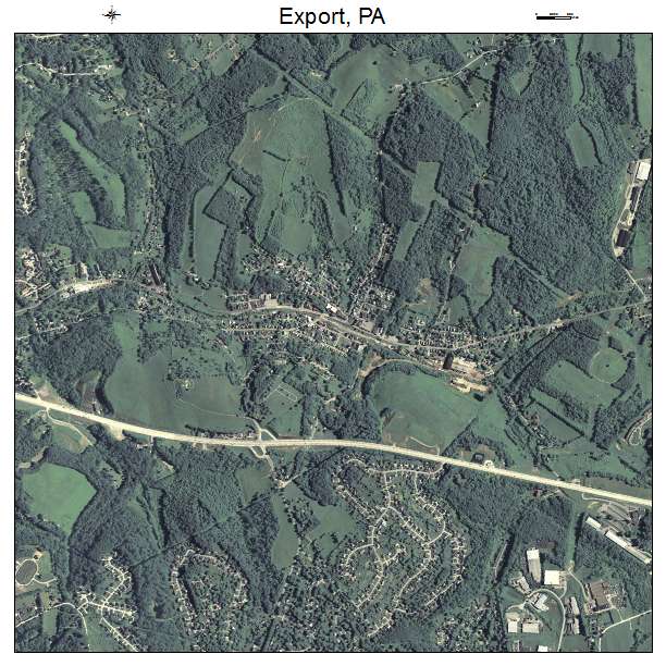 Export, PA air photo map