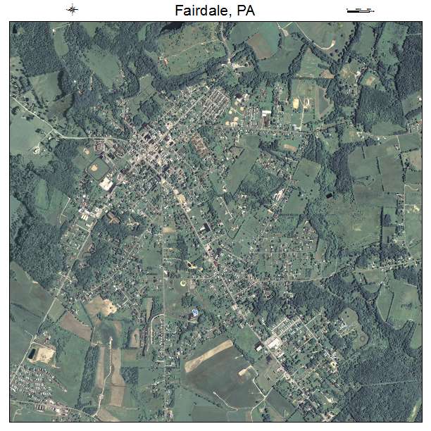 Fairdale, PA air photo map