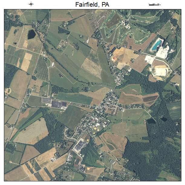 Fairfield, PA air photo map