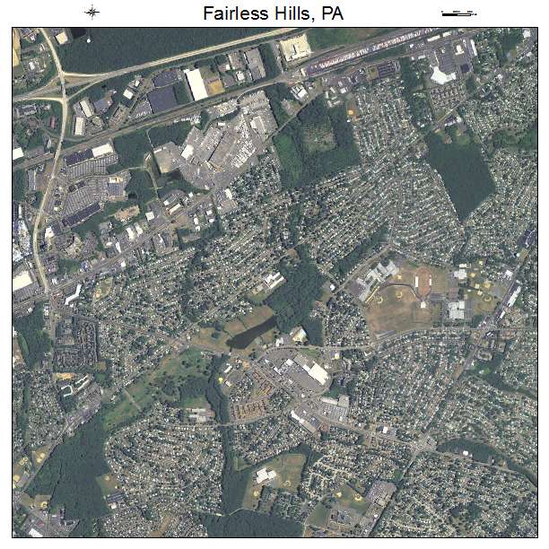 Fairless Hills, PA air photo map