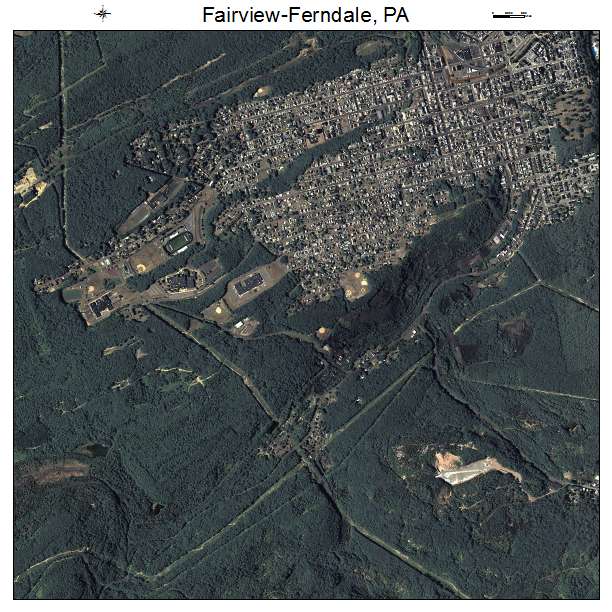 Fairview Ferndale, PA air photo map