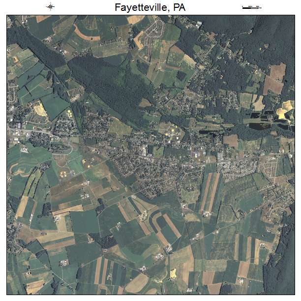 Fayetteville, PA air photo map