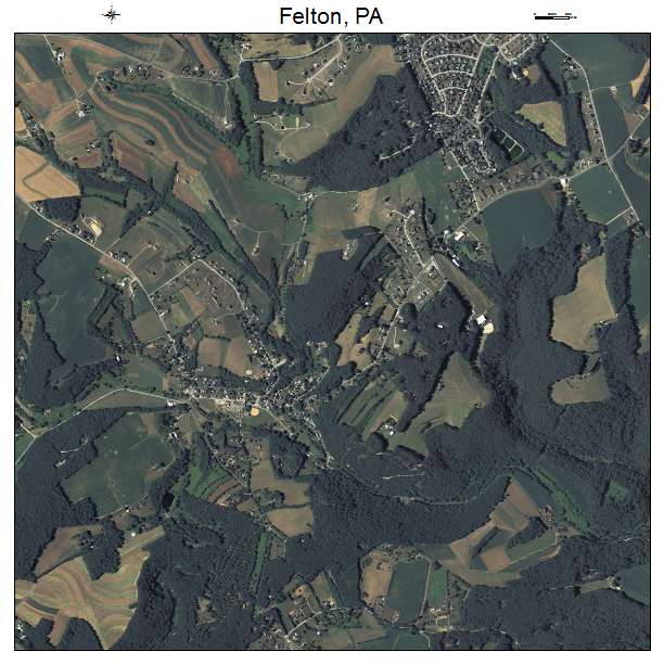Felton, PA air photo map