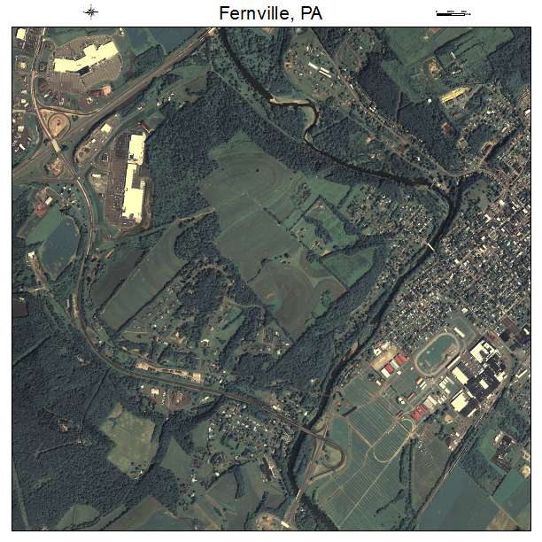 Fernville, PA air photo map