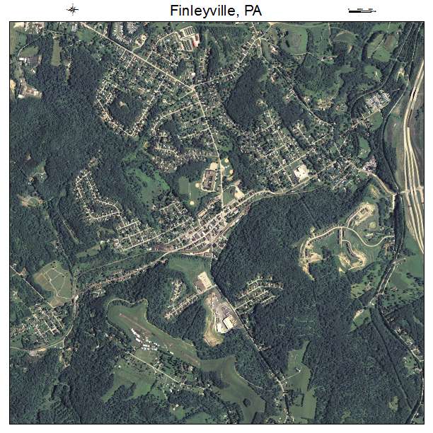 Finleyville, PA air photo map