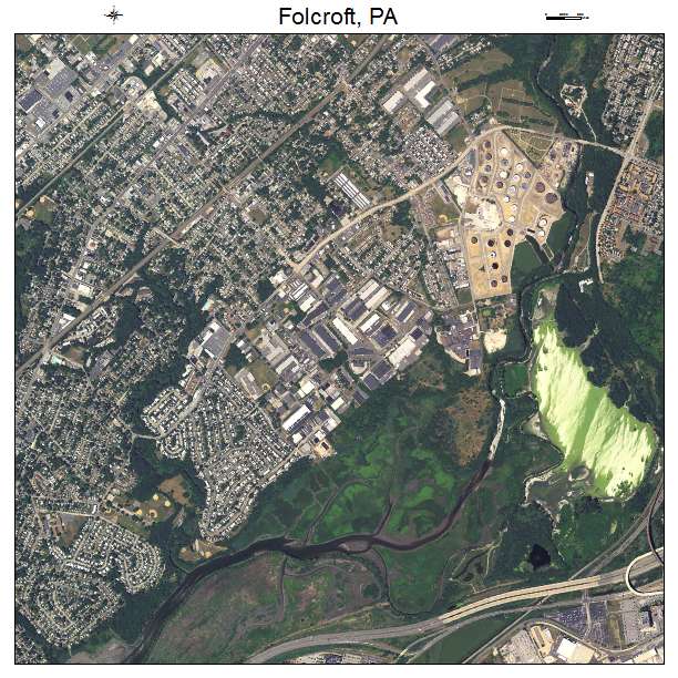 Folcroft, PA air photo map