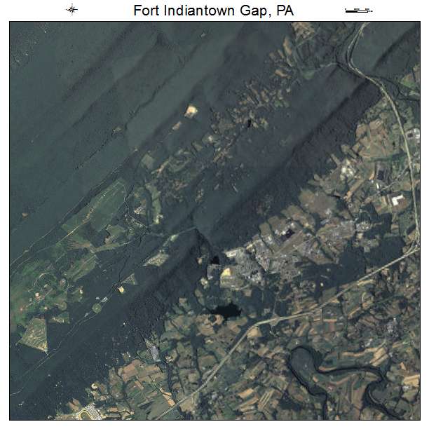 Fort Indiantown Gap, PA air photo map