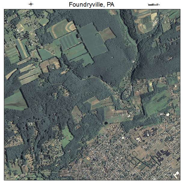 Foundryville, PA air photo map