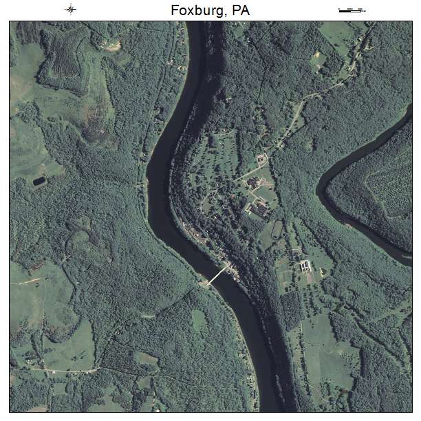 Foxburg, PA air photo map
