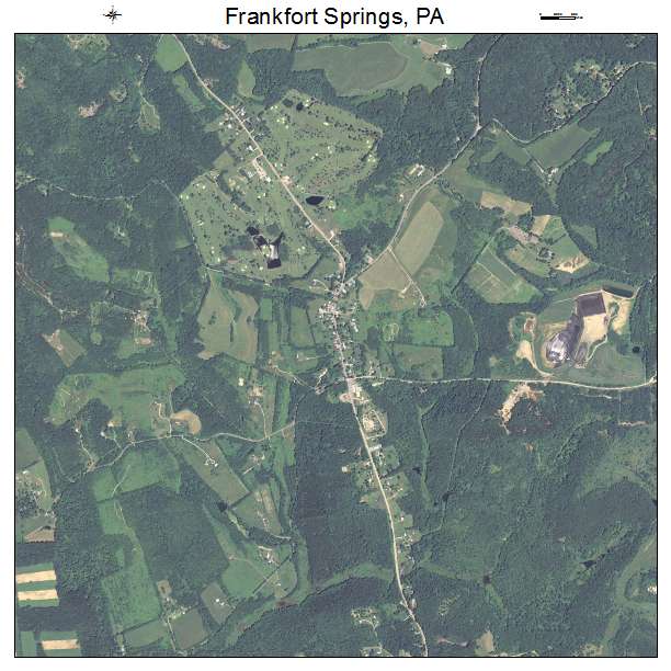 Frankfort Springs, PA air photo map