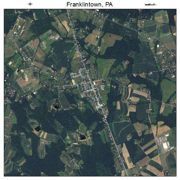 Franklintown, PA air photo map