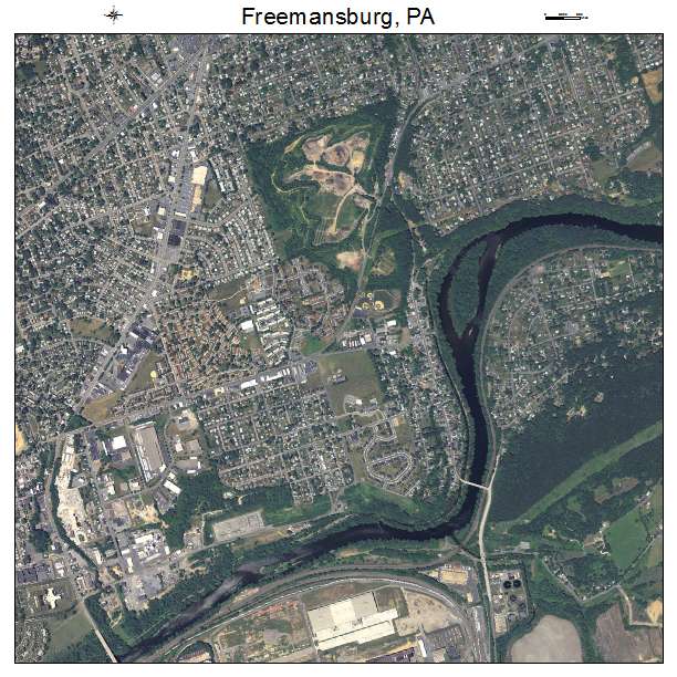 Freemansburg, PA air photo map