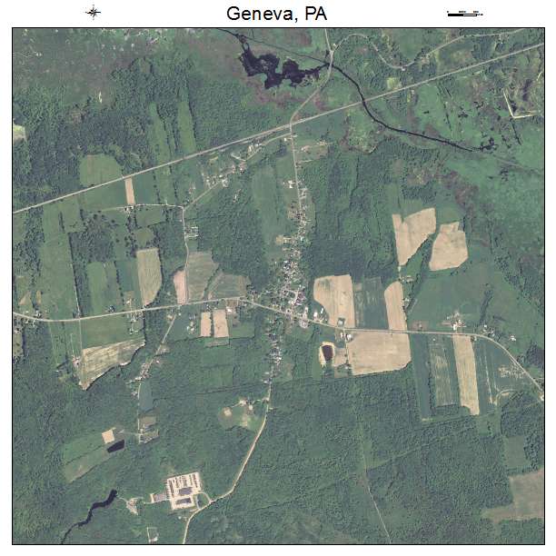 Geneva, PA air photo map