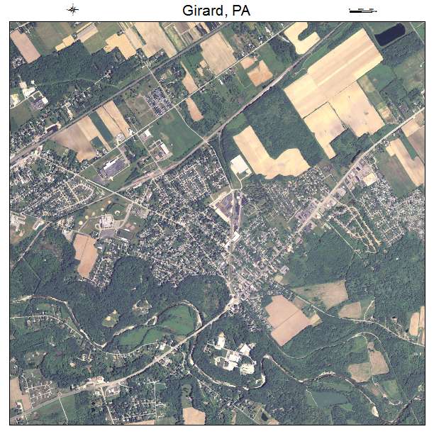 Girard, PA air photo map