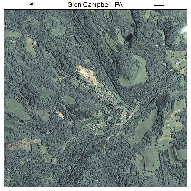 Glen Campbell, PA air photo map
