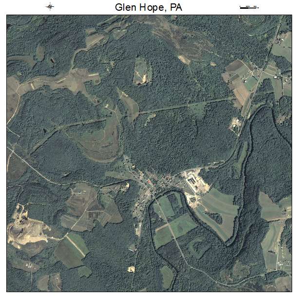 Glen Hope, PA air photo map