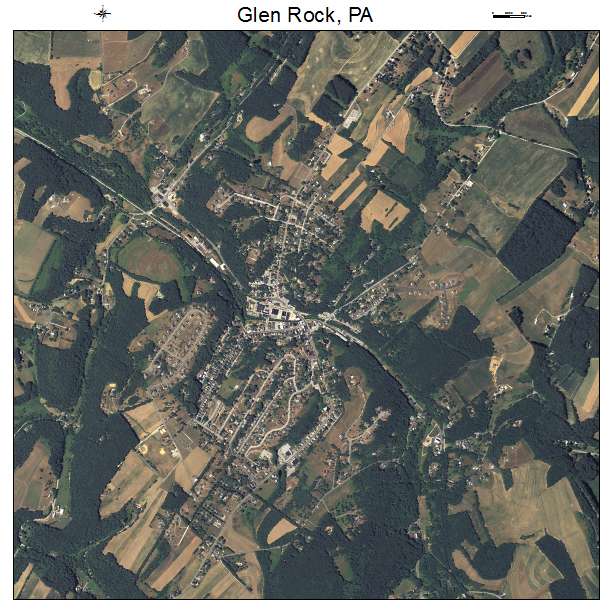 Glen Rock, PA air photo map