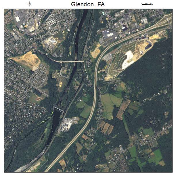 Glendon, PA air photo map