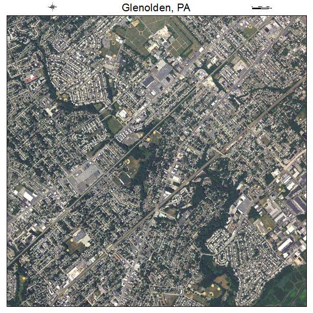 Glenolden, PA air photo map