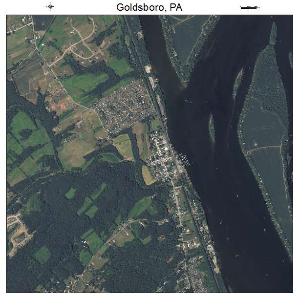 Goldsboro, PA air photo map
