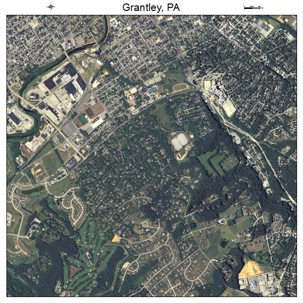 Grantley, PA air photo map