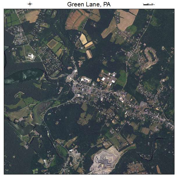 Green Lane, PA air photo map