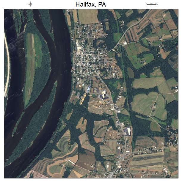 Halifax, PA air photo map