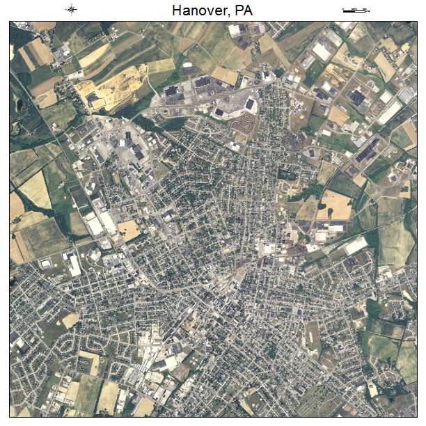 Hanover, PA air photo map