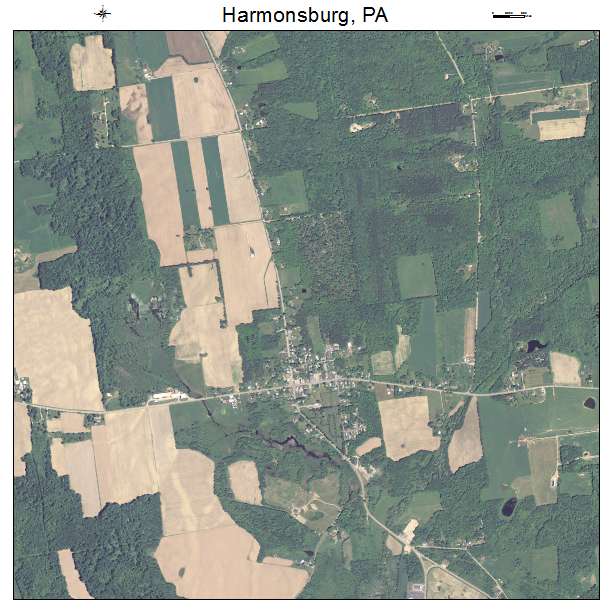 Harmonsburg, PA air photo map