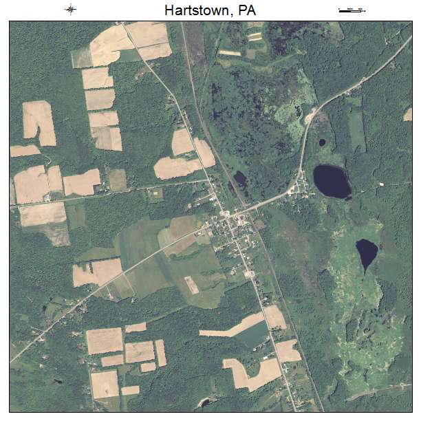 Hartstown, PA air photo map