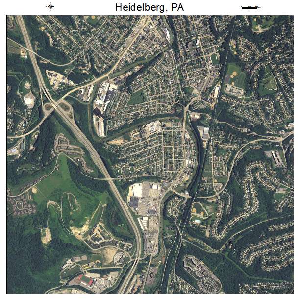 Heidelberg, PA air photo map