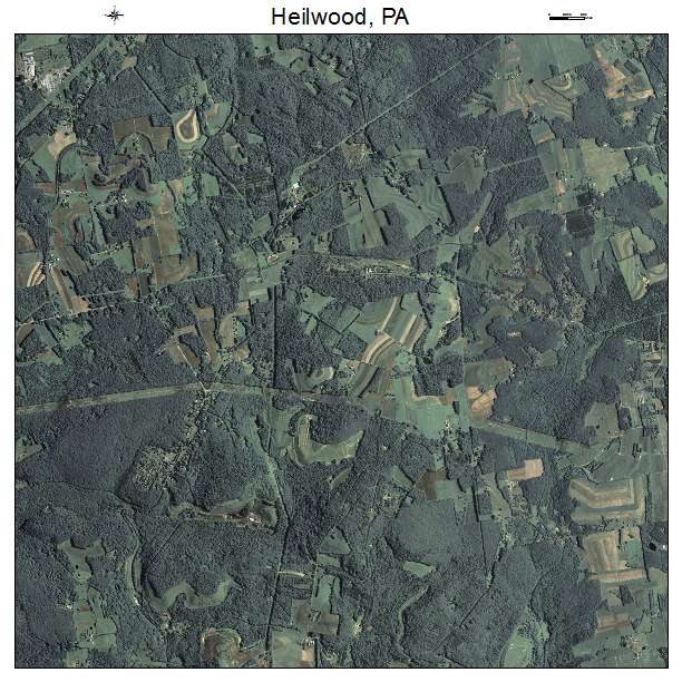 Heilwood, PA air photo map