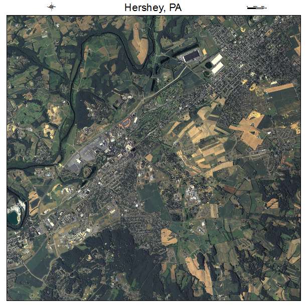Hershey, PA air photo map