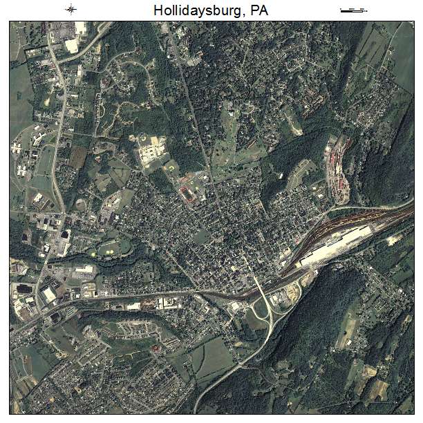 Hollidaysburg, PA air photo map