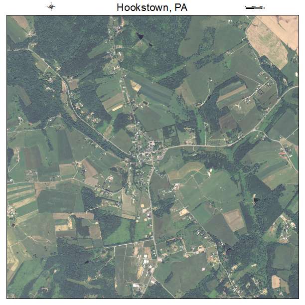 Hookstown, PA air photo map