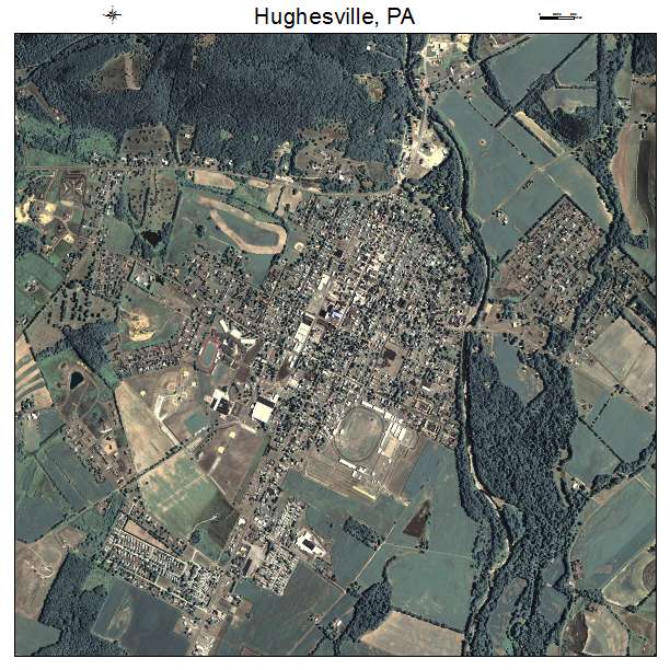 Hughesville, PA air photo map