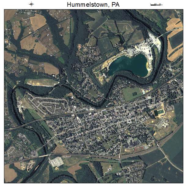 Hummelstown, PA air photo map