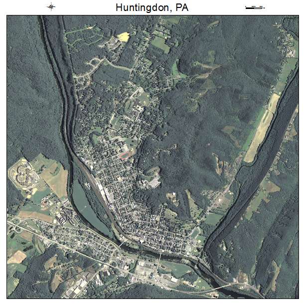Huntingdon, PA air photo map