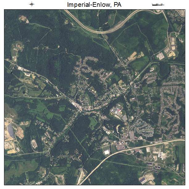 Imperial Enlow, PA air photo map