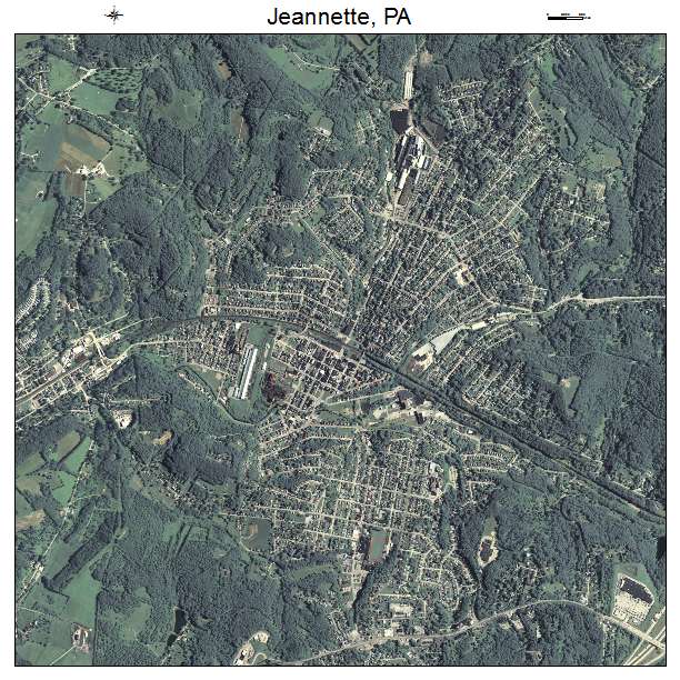 Jeannette, PA air photo map