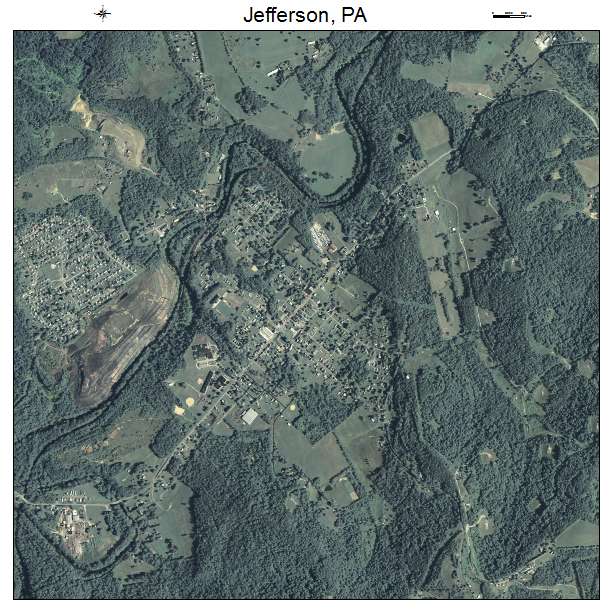 Jefferson, PA air photo map