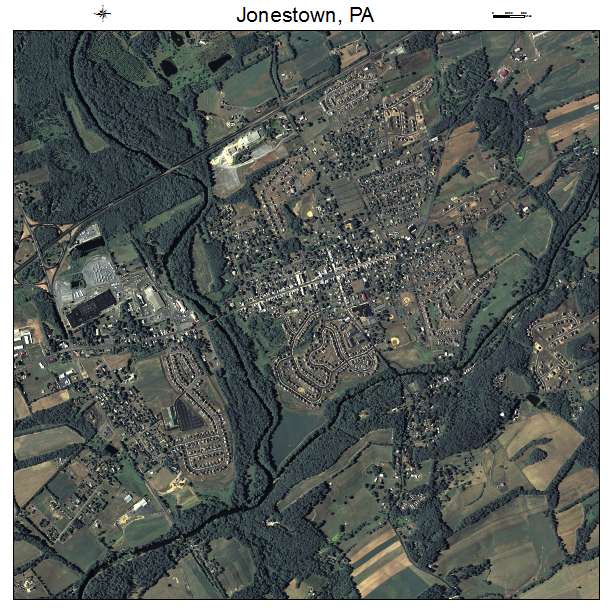 Jonestown, PA air photo map